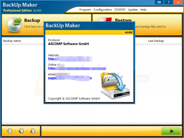 BackUp Maker Professional v2.3.31 定制化设置-第1张图片-分享者 - 优质精品软件、互联网资源分享